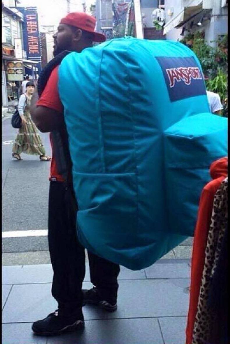 mochila grande Blank Meme Template