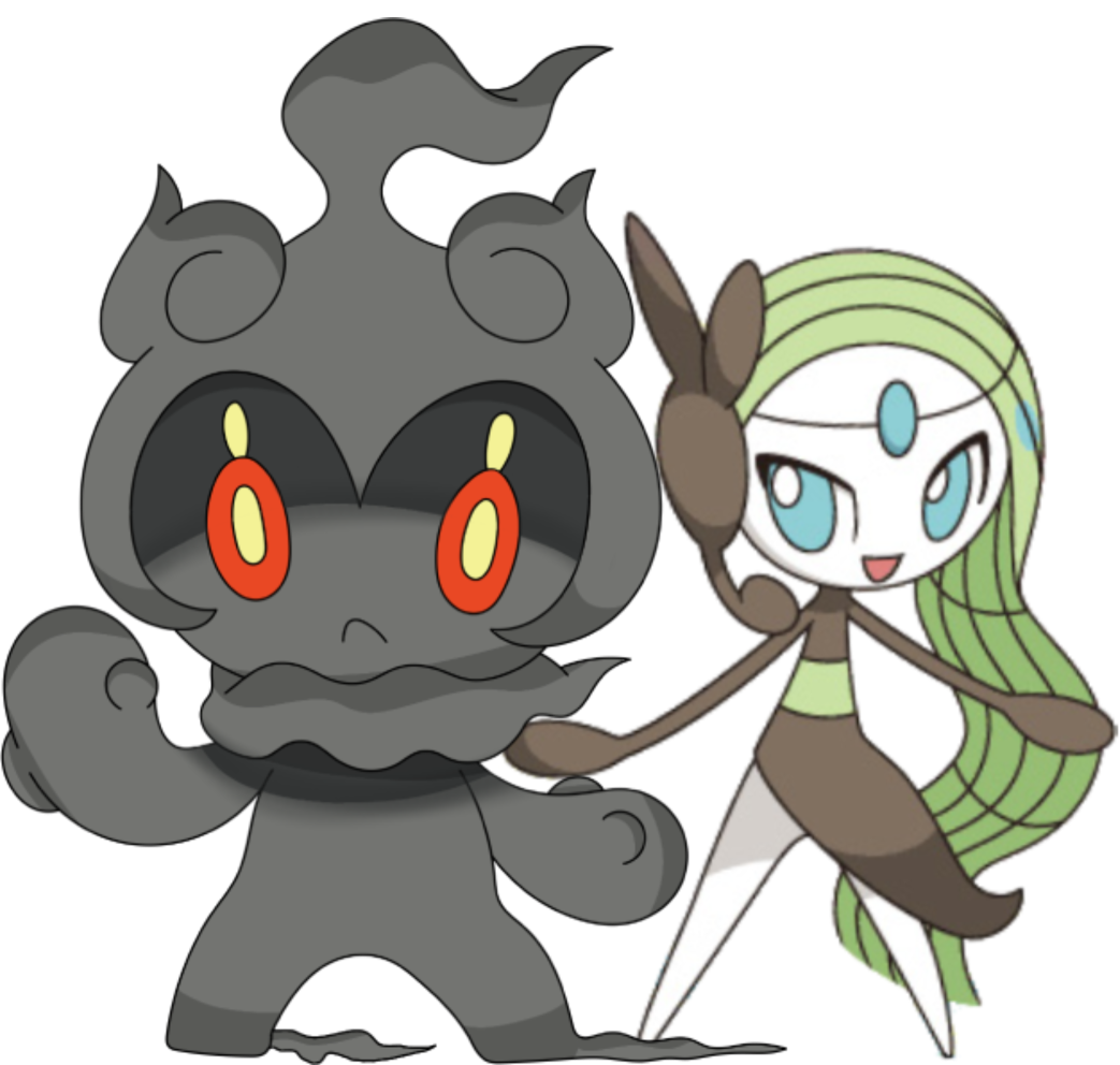 Marshadow and Meloetta 2 Blank Meme Template
