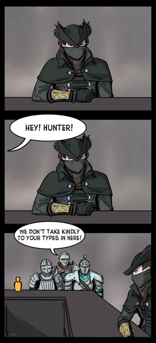 Hunter Bloodborne Blank Meme Template