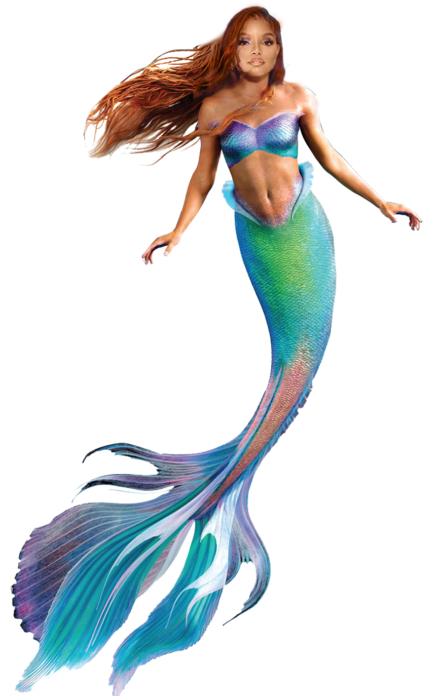 PNG Ariel - Halle Bailey - La Sirenita Live action Blank Meme Template