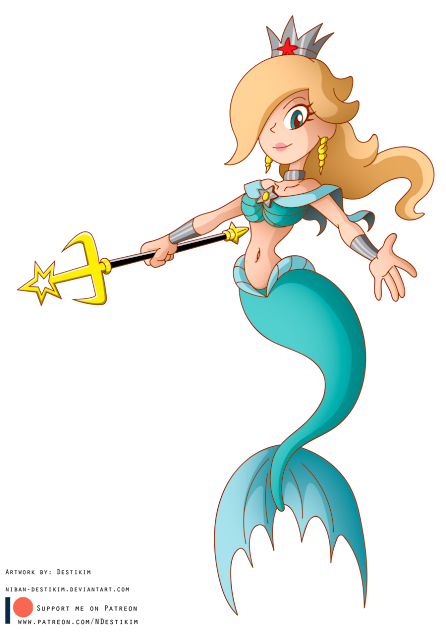 mermaid rosalina Blank Meme Template
