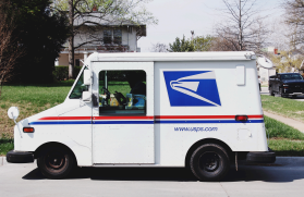 mail truck Blank Meme Template