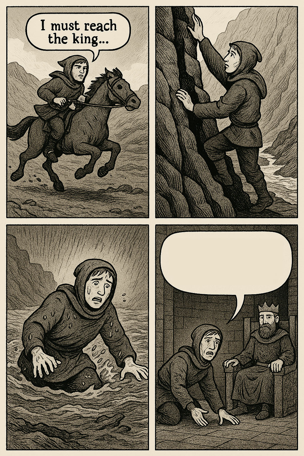 A stupid message for the king Blank Meme Template