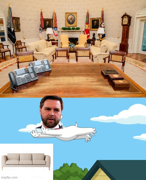 more couch jokes | image tagged in couch,jd vance | made w/ Imgflip meme maker