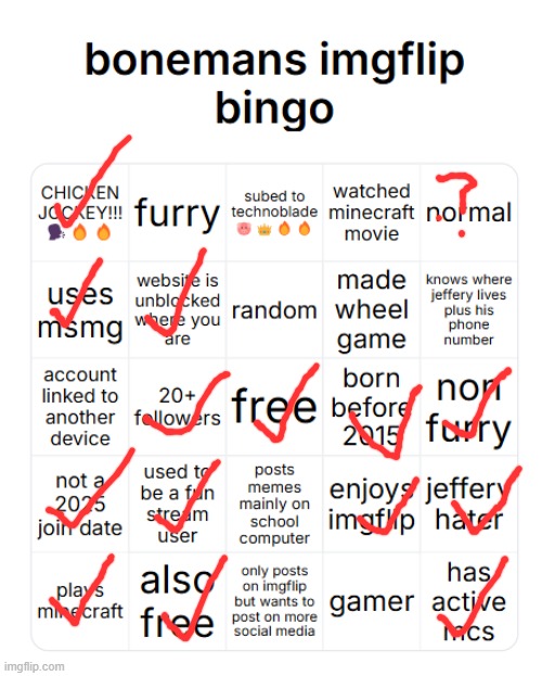 boneman imgflip bingo | image tagged in boneman imgflip bingo | made w/ Imgflip meme maker