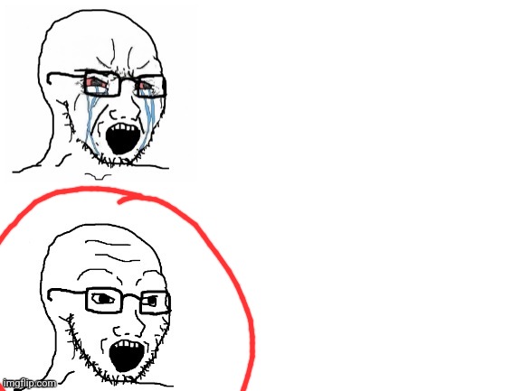 Crying Hypocrite Wojak | image tagged in crying hypocrite wojak | made w/ Imgflip meme maker