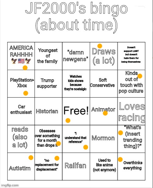 zoinks again | image tagged in jf2000's bingo | made w/ Imgflip meme maker