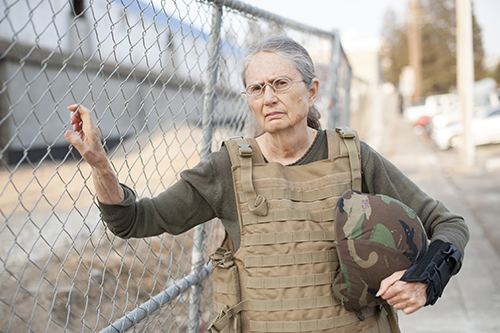 Grandma at war Blank Meme Template