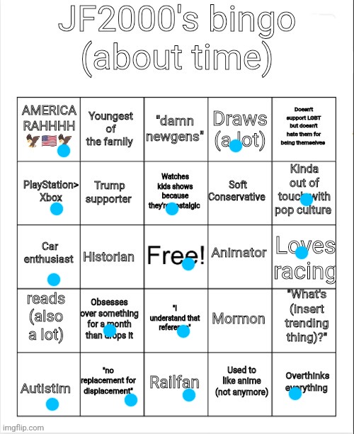 Jf2000's bingo | image tagged in jf2000's bingo | made w/ Imgflip meme maker