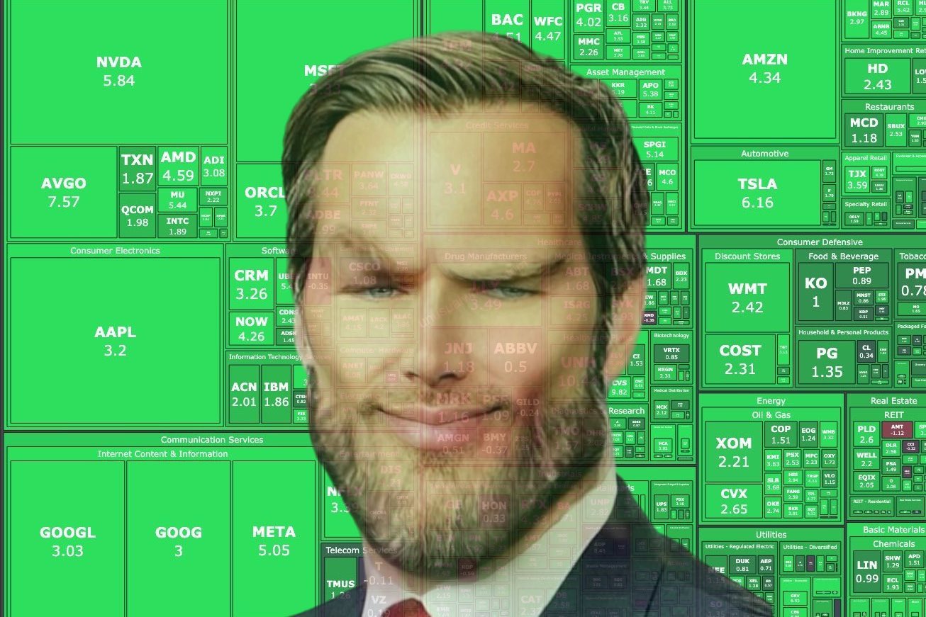 Vance chad stock Blank Meme Template