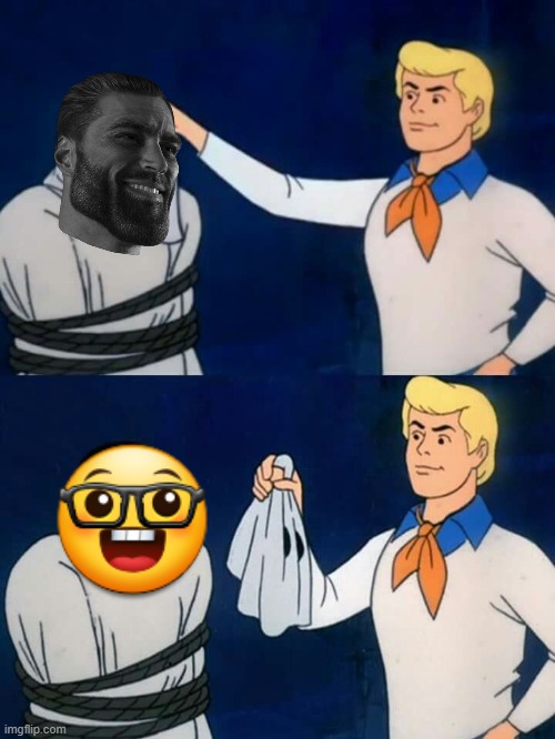 Scooby doo mask reveal | image tagged in scooby doo mask reveal | made w/ Imgflip meme maker