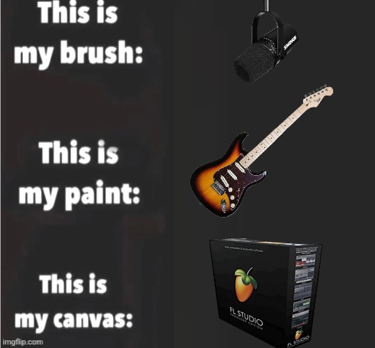 This is my brush, this is my paint, this is my canvas | image tagged in this is my brush this is my paint this is my canvas | made w/ Imgflip meme maker