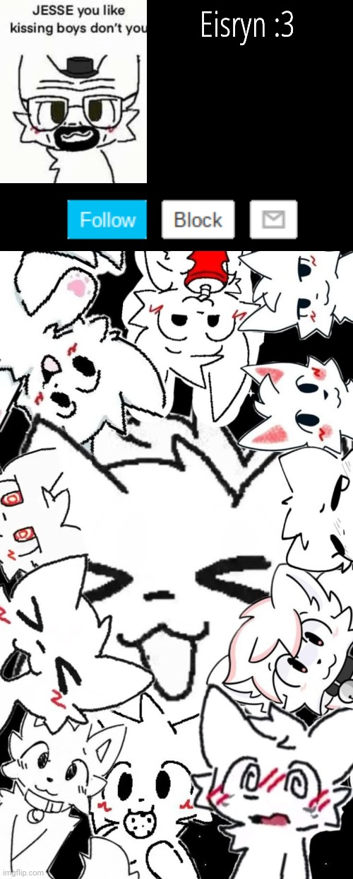 Eisryn boykisser template :3 Blank Meme Template