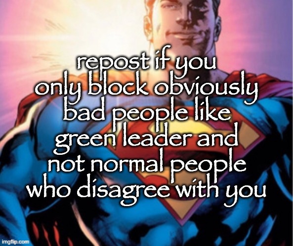 Don't gaf bout green leader but I did block Memeus and continue blocking Jeffrey | made w/ Imgflip meme maker