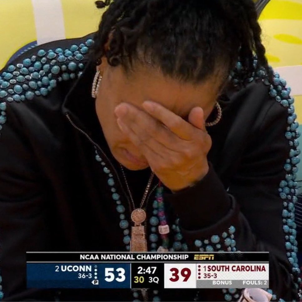 Dawn Staley Sad Blank Meme Template