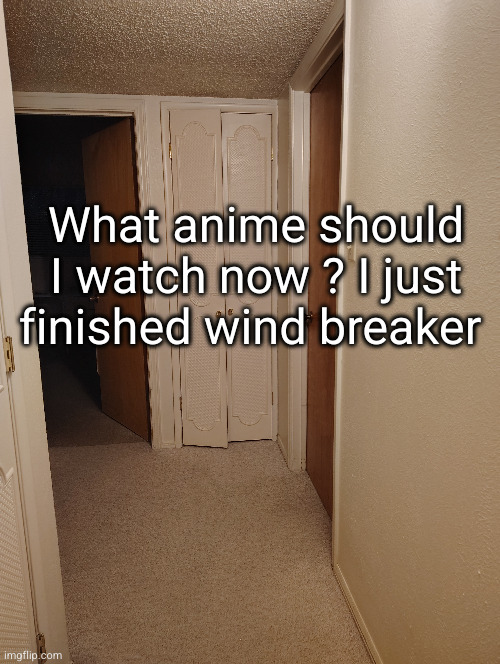 which one | What anime should I watch now ? I just finished wind breaker | made w/ Imgflip meme maker