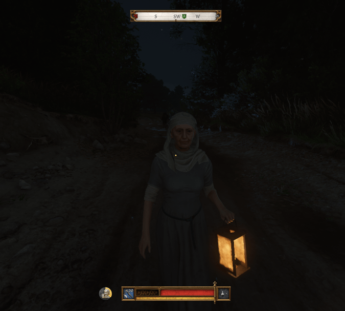 Creepy Lady Of Death In KCD2 Blank Meme Template