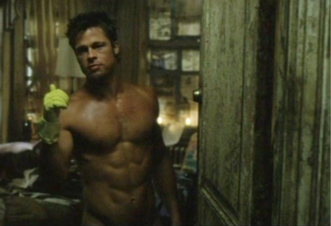 Fight Club Tyler Durden Wanna Finish Her Off - Gloves Abs Blank Meme Template