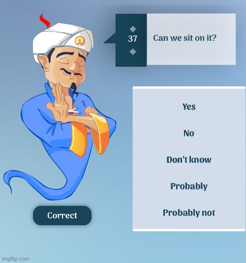 Can we sit on it? | made w/ Imgflip meme maker