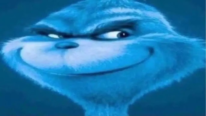 Blue Grinch Blank Meme Template