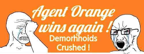 Agent Orange wins again Blank Meme Template