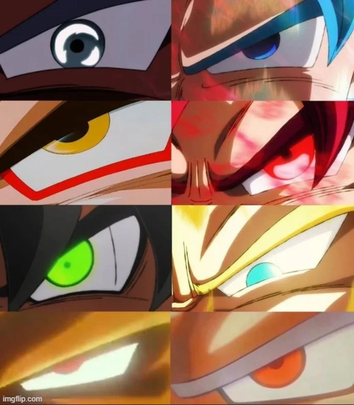 Eyes of every form in anime! I jerk off over fortnite skins. | made w/ Imgflip meme maker