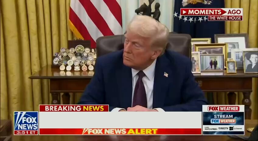 Trump declares tariff Blank Meme Template