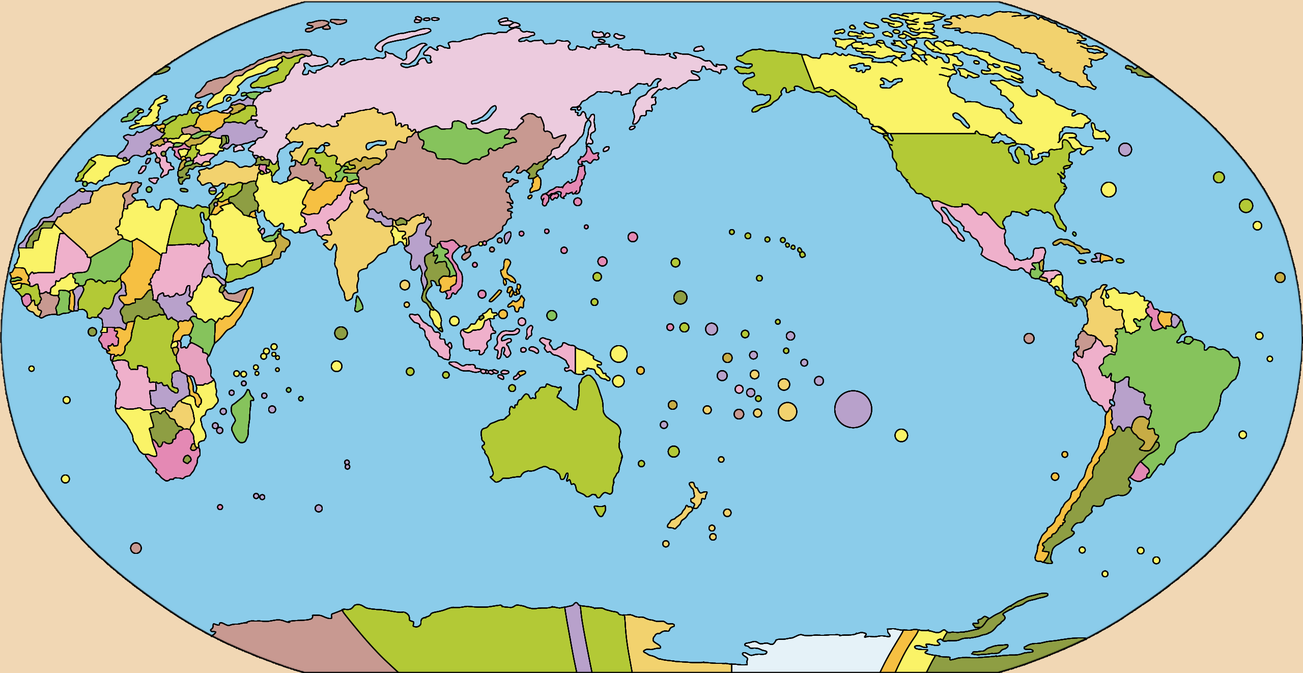 Earth map V2 Blank Meme Template