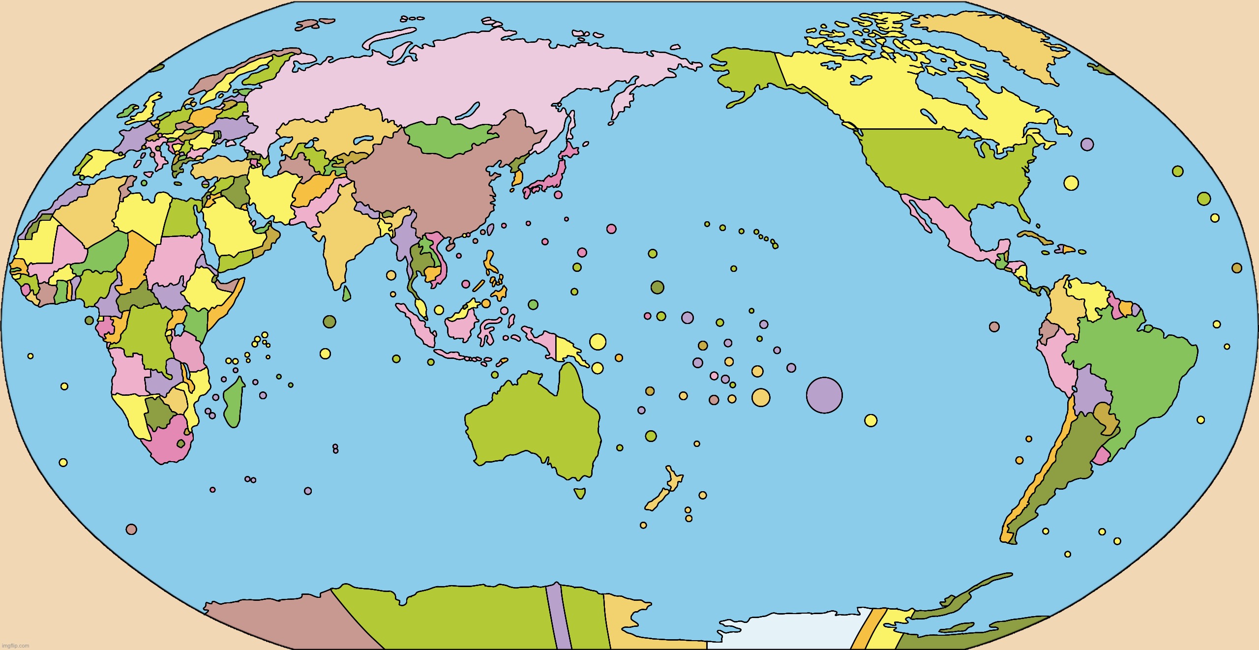 I updated the map because I forgot to color New York island | image tagged in earth map v2 | made w/ Imgflip meme maker