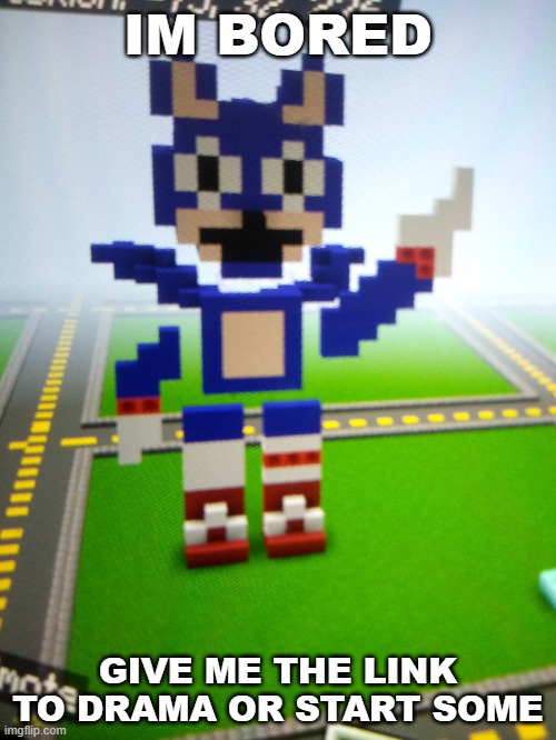 Rewrite in Minecraft | IM BORED; GIVE ME THE LINK TO DRAMA OR START SOME | image tagged in rewrite in minecraft | made w/ Imgflip meme maker