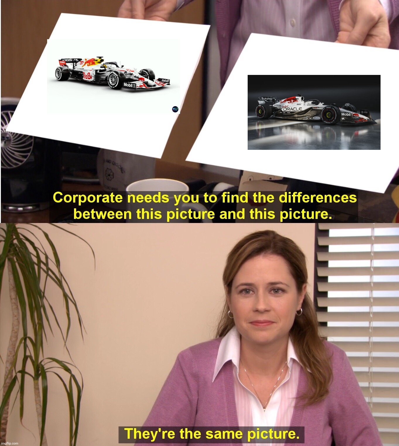 They're The Same Picture | image tagged in memes,they're the same picture,formula 1,red bull,white | made w/ Imgflip meme maker