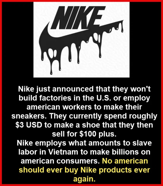 Boycott Nike Shoes Blank Meme Template