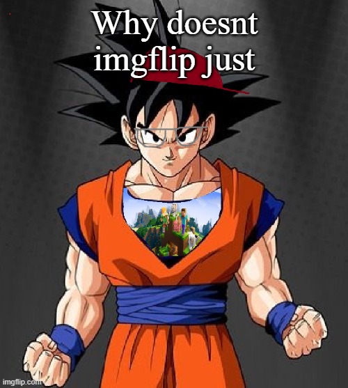 My Dragonball OC | Why doesnt imgflip just | image tagged in my dragonball oc | made w/ Imgflip meme maker