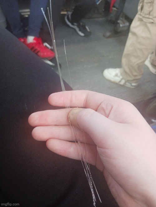 These are the fiber optic cables cores the kid poured on me (all I could pick up) | made w/ Imgflip meme maker