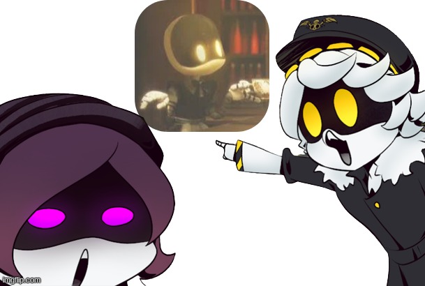 omg bald | image tagged in murder drones uzi and n pointing | made w/ Imgflip meme maker
