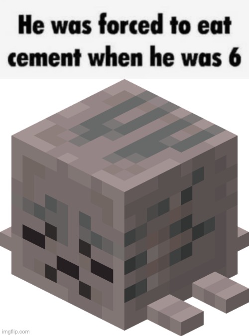 image tagged in cement,dried ghast | made w/ Imgflip meme maker