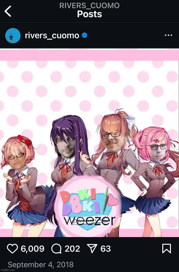 this was posted by the actual weezer frontman | made w/ Imgflip meme maker