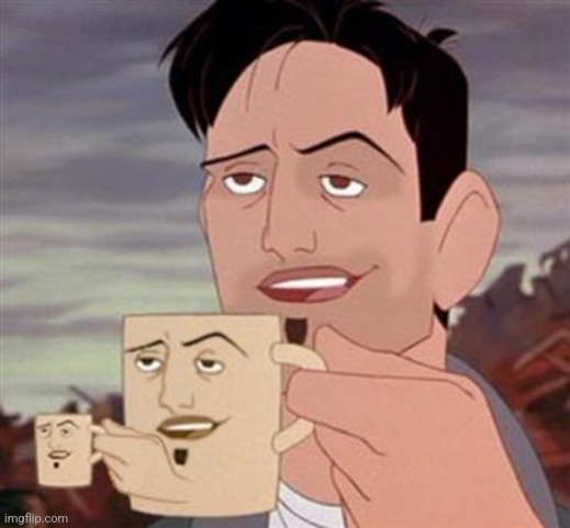 the iron giant dean mccoppin mug | image tagged in the iron giant dean mccoppin mug | made w/ Imgflip meme maker