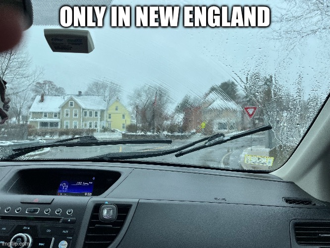 It’s freaking april | ONLY IN NEW ENGLAND | image tagged in snow | made w/ Imgflip meme maker