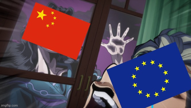 EU right now | image tagged in yandere koichi | made w/ Imgflip meme maker