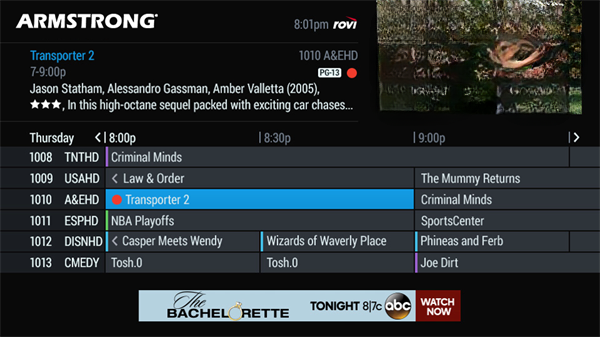 Armstrong TV Guide Blank Meme Template