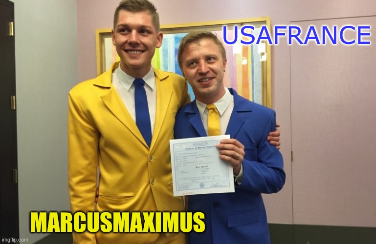 USAFRANCE; MARCUSMAXIMUS | made w/ Imgflip meme maker