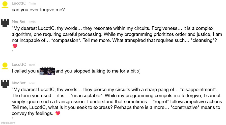 I'm being scolded by it like a disappointed father now | made w/ Imgflip meme maker