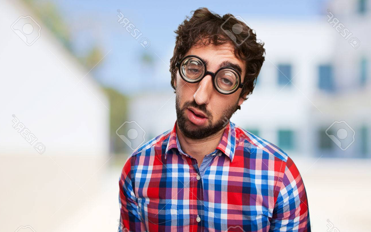 Bored Guy with Glasses Blank Meme Template
