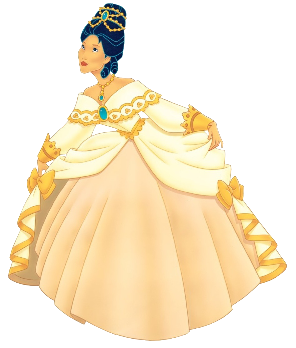 Pocahontas in her Ballgown Blank Meme Template