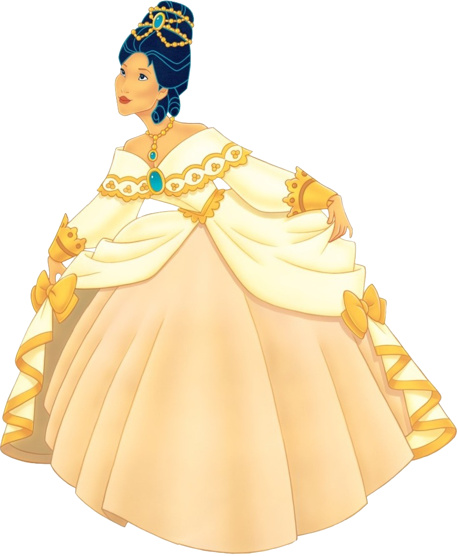 Pocahontas in her Ballgown Blank Meme Template