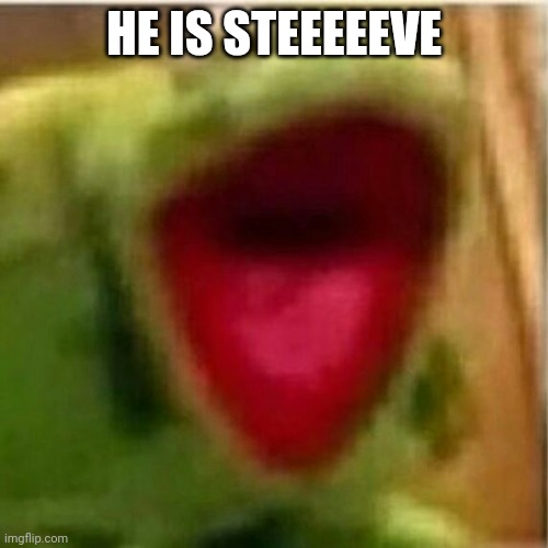 AHHHHHHHHHHHHH | HE IS STEEEEEVE | image tagged in ahhhhhhhhhhhhh | made w/ Imgflip meme maker