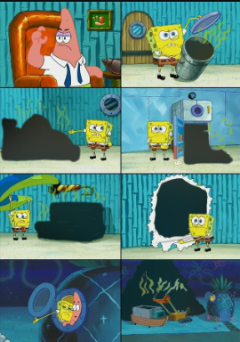Spongebob showing proof? Blank Meme Template
