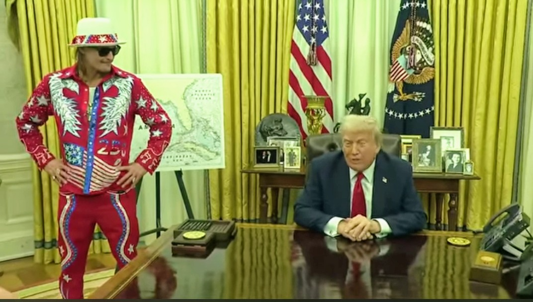 Kid Rock and Trump Blank Meme Template