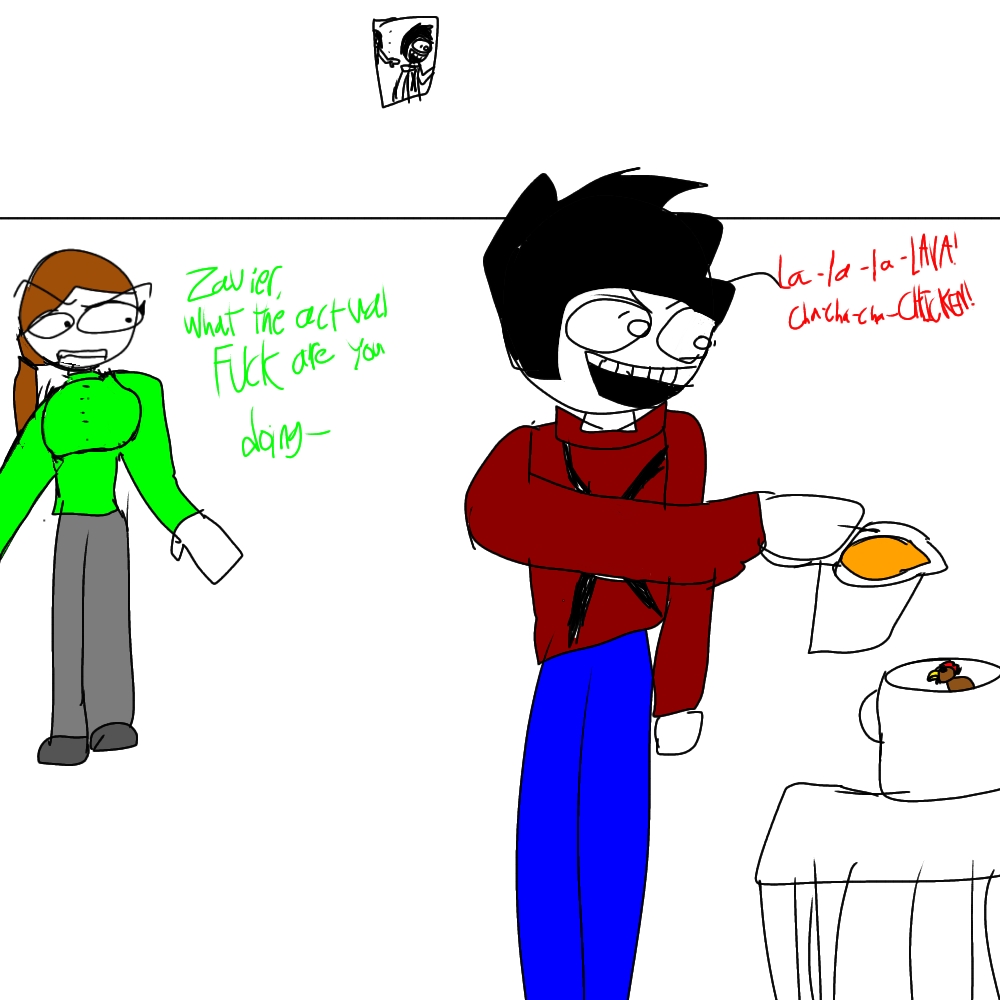 this incident got him banned from making the family dinner Blank Meme Template
